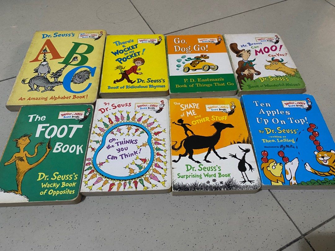 Preloved Dr. Seuss Boardbooks Collection (Category: Children's Books) located in Quezon City. Submitted by jay_em_tee (Listing ID 1416216282, Image 2). Description: Dr Seuss Boardbooks. All used, some has stains and signs of wear but still readable and sturdy..