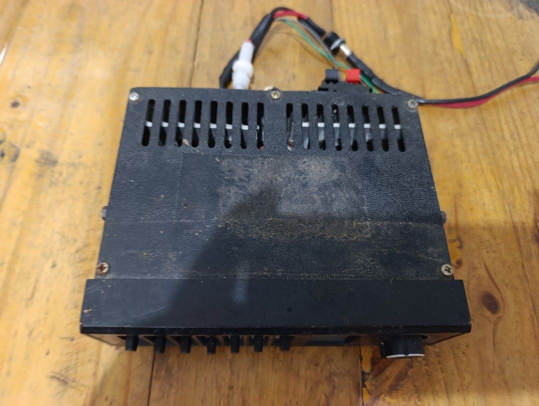 Realistic Equalizer/Booster 40 Watts (Category: Soundbars, Speakers & Amplifiers) located in Quezon City. Submitted by yourstruly2018 (Listing ID 1416276740, Image 2). Description: - Realistic stereo frequency equalizer/booster - Features a power meter and fader control - Multiple frequency adjustment sliders - Power switch included - Sleek black exterior with ventilation slots - Various input/output connectors - 40 Watts power output.