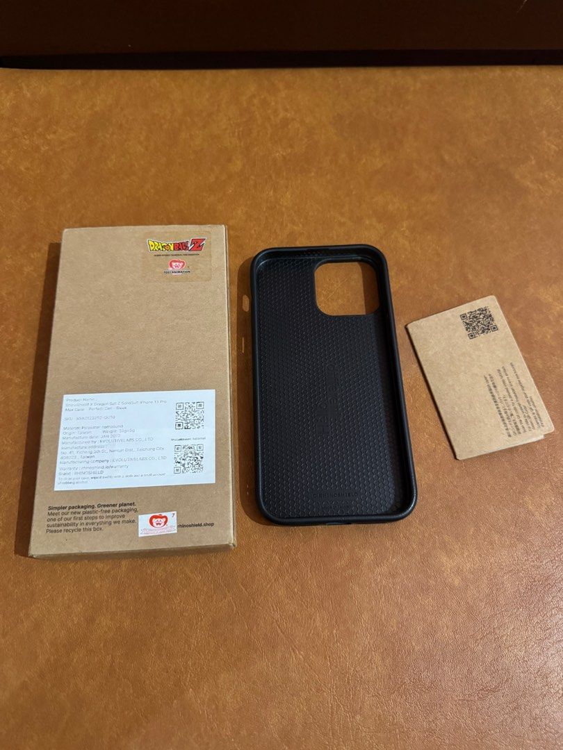 Rhinoshield x DragonballZ design case for iPhone 13 Pro Max (Category: Cases & Sleeves) located in Dasmarinas. Submitted by markusi22 (Listing ID 1416413917, Image 2). Description: 💯 authentic issue : missing 1 button pwede mabilhan online .