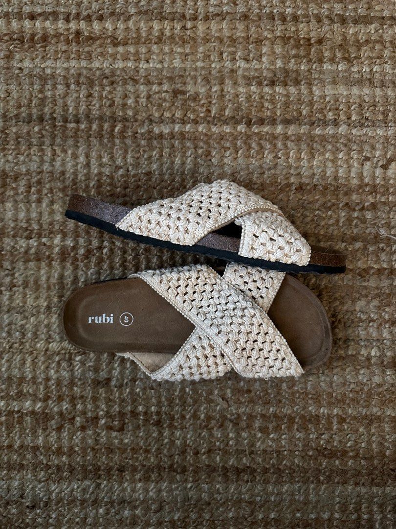Rubi Crochet Slides (Category: Slippers & Slides) located in Manila. Submitted by mrflyboy (Listing ID 1416286371, Image 1). Description: Cotton On Rubi Rex Crochet Slides p300.