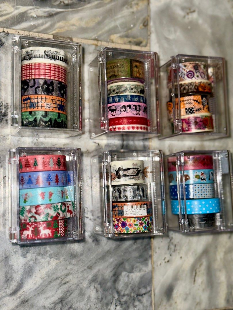 Sticker rolls (Category: Craft Supplies & Tools) located in Taguig. Submitted by anisa_sac (Listing ID 1416245386, Image 1). Description: Bought in Japan 350 Each with cutting sticker organizer LAST PRICE POSTED! WAG BARATIN! 😅.