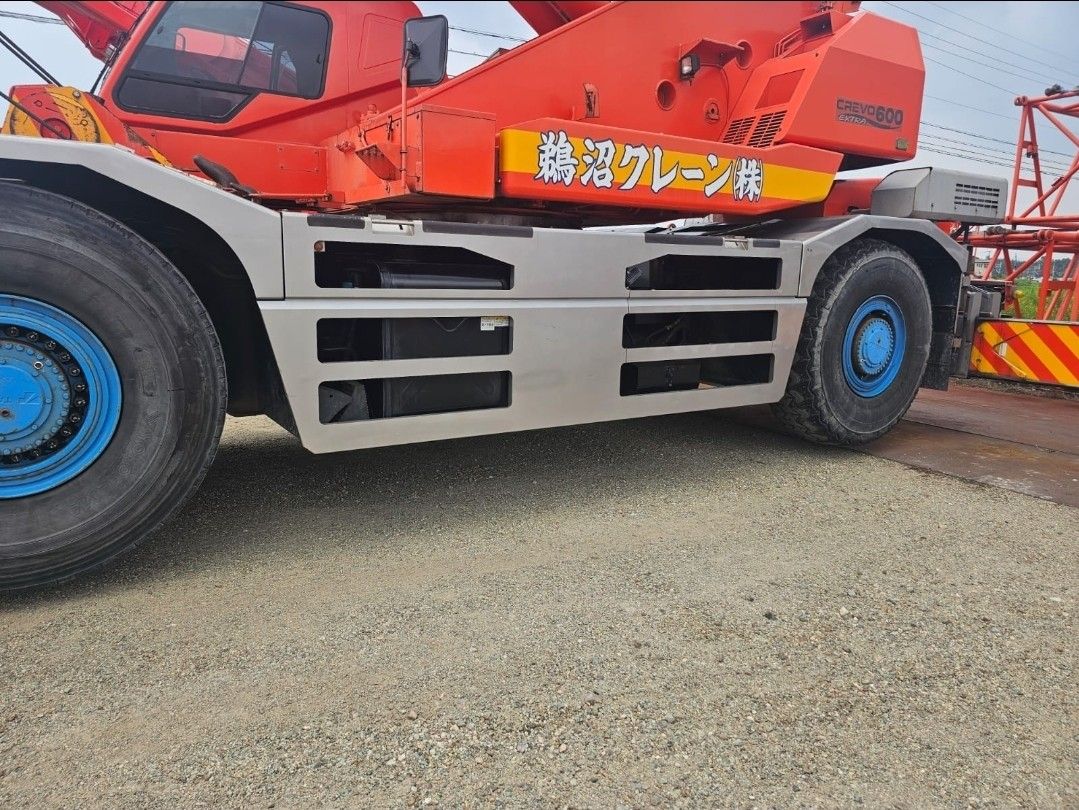 Tadano 60ton rough terrain crane (Category: Construction Tools & Equipment) located in Makati City. Submitted by ztak13 (Listing ID 1416240077, Image 2). Description: 🚨Tadano Crevo 60 tons🚨 Model: GR-600N-1 ✅60 ton capacity ✅Model Year: 2007 ✅Rough terrain crane ✅44.0m boom (6 section) ✅12.7m jib (2 stage) ✅Working hours: 4,456 ✅Mileage: 116,307kms ✅Outrigger: H-type ✅Engine: Nissan 2A-GE13C (with turbo charger and air cooler) ✅ Original Japan 