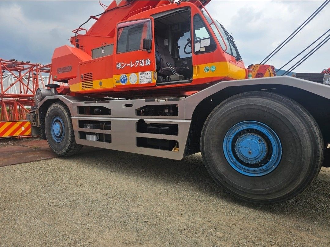 Tadano 60ton rough terrain crane (Category: Construction Tools & Equipment) located in Makati City. Submitted by ztak13 (Listing ID 1416240077, Image 1). Description: 🚨Tadano Crevo 60 tons🚨 Model: GR-600N-1 ✅60 ton capacity ✅Model Year: 2007 ✅Rough terrain crane ✅44.0m boom (6 section) ✅12.7m jib (2 stage) ✅Working hours: 4,456 ✅Mileage: 116,307kms ✅Outrigger: H-type ✅Engine: Nissan 2A-GE13C (with turbo charger and air cooler) ✅ Original Japan 