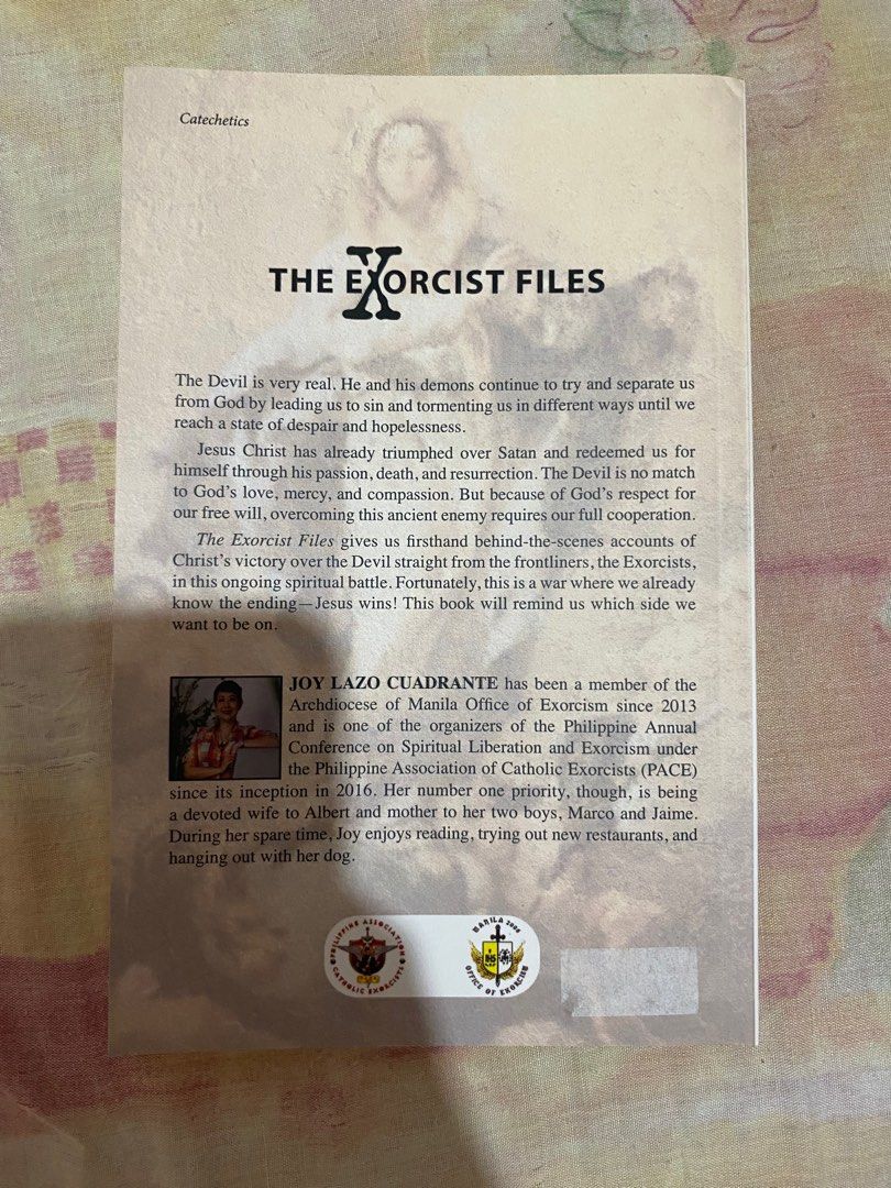 The exorcist files (Category: Comics & Manga) located in Baler. Submitted by rosacloset (Listing ID 1416218396, Image 2). Description: New ito nakatago lang Payment first before shipping Shipping via j&t Pls consider the size if the item in estimating the size of pouch to be used in shipping.