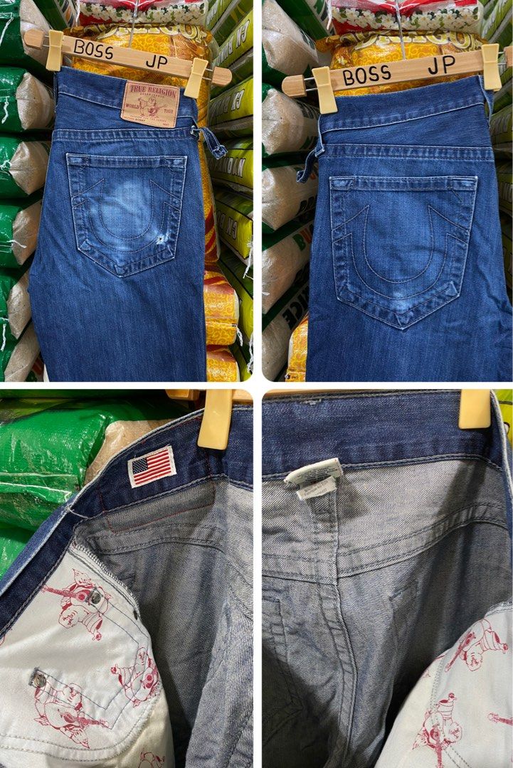 TRUE RELIGION Pants (Category: Jeans) located in Baliuag. Submitted by thrift.king.ph (Listing ID 1416389030, Image 3). Description: TRUE RELIGION Jeans Well used condition 👌 Issue: check pic Width: 36-37 (XXL) Length: 43 Leg opening: 9 TRUE RELIGION Jeans Well used condition 👌 Issue: check pic Width: 36-37 (XXL) Length: 43 Leg opening: 9.