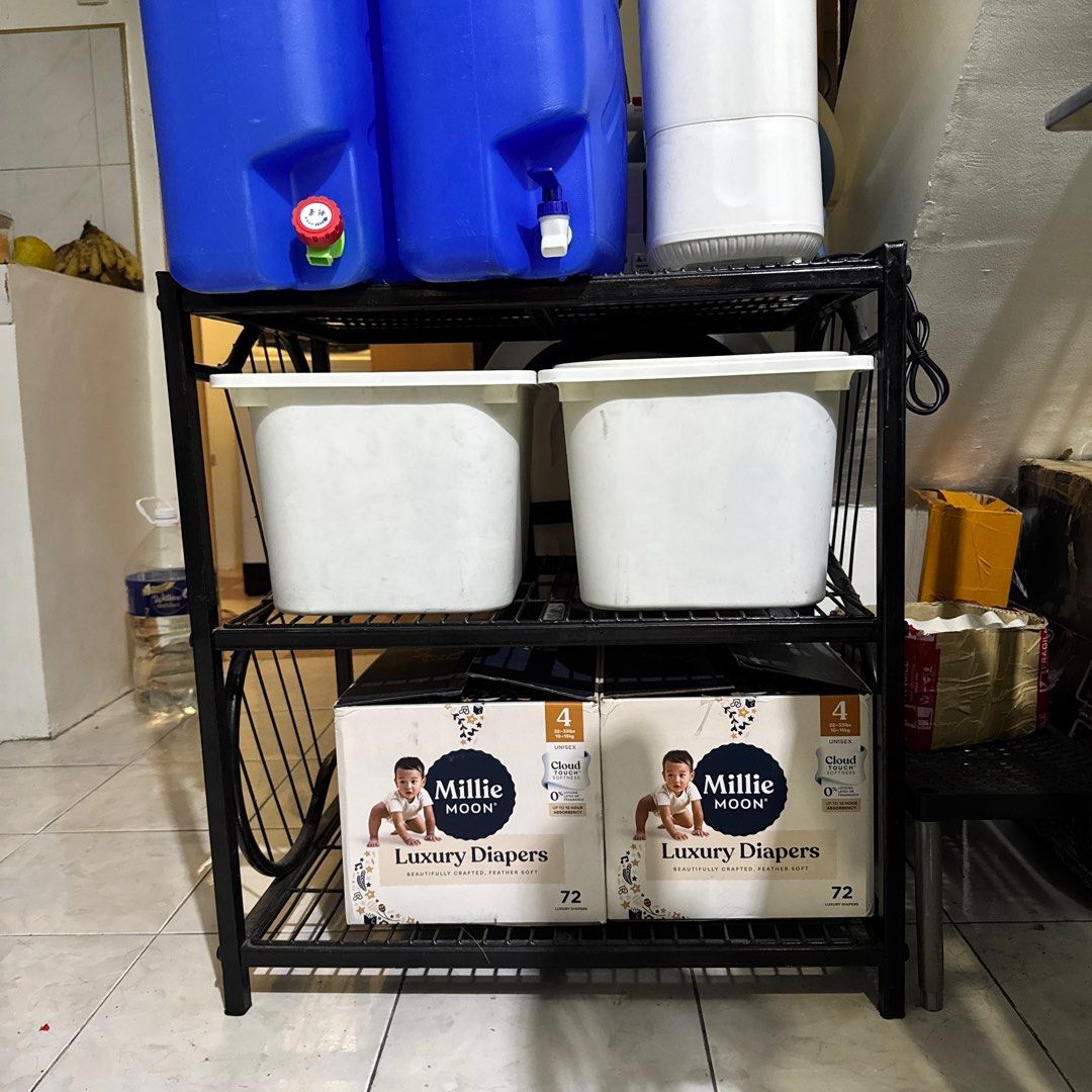 Tv / pantry rack (Category: Shelves, Cabinets & Racks) located in Pasig City. Submitted by amdlt (Listing ID 1416237731, Image 1). Description: Approx 40x60cm Bakal matibay.