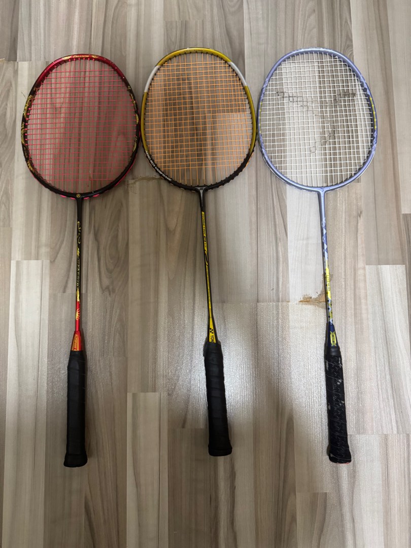 Assorted Rackets Used Badminton Rackets - Assorted, Sports Equipment, Sports & Games ...