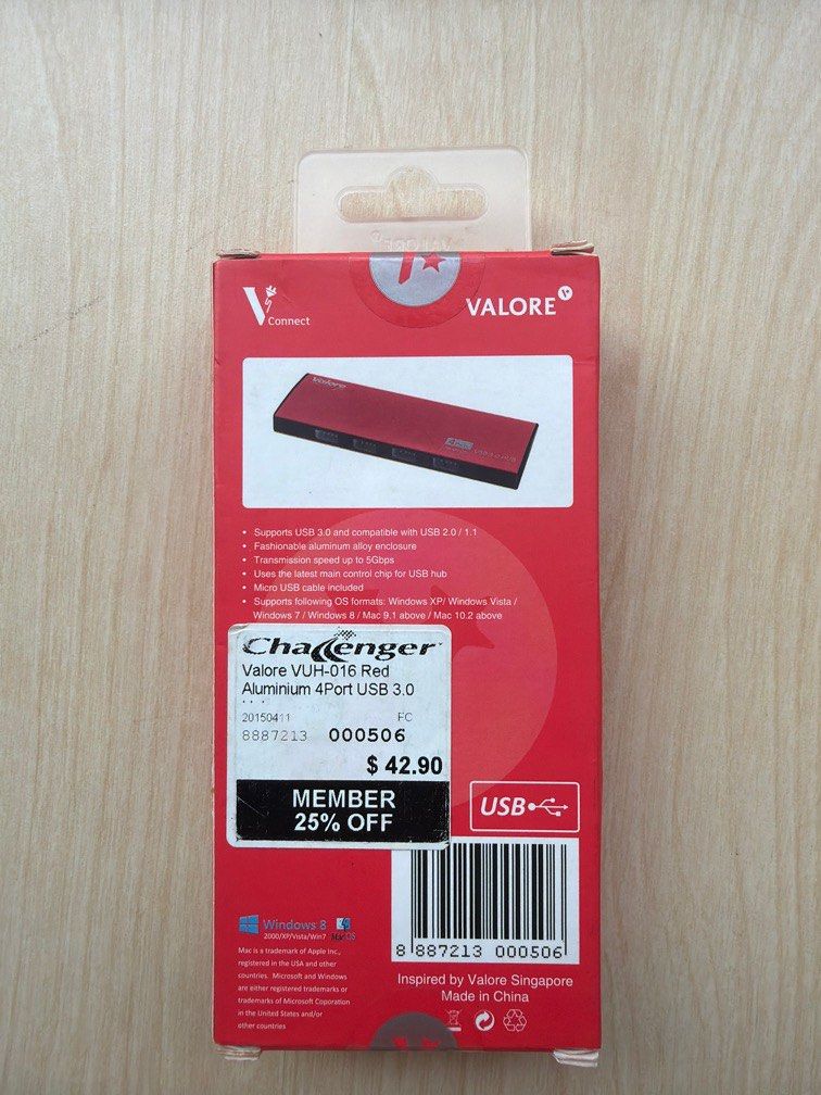 Valore - Aluminium USB 3.0 Hub450123310333972481