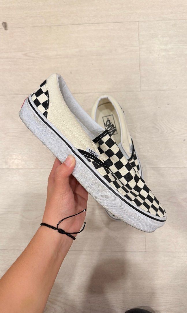 Vans Checkered Slip on (Category: Sneakers) located in Pasay City. Submitted by alessandramejino (Listing ID 1416317107, Image 1). Description: Vans Checkered Slip on - Original - No box - Negotiable - Men’s Sizing RFS: Decluttering.