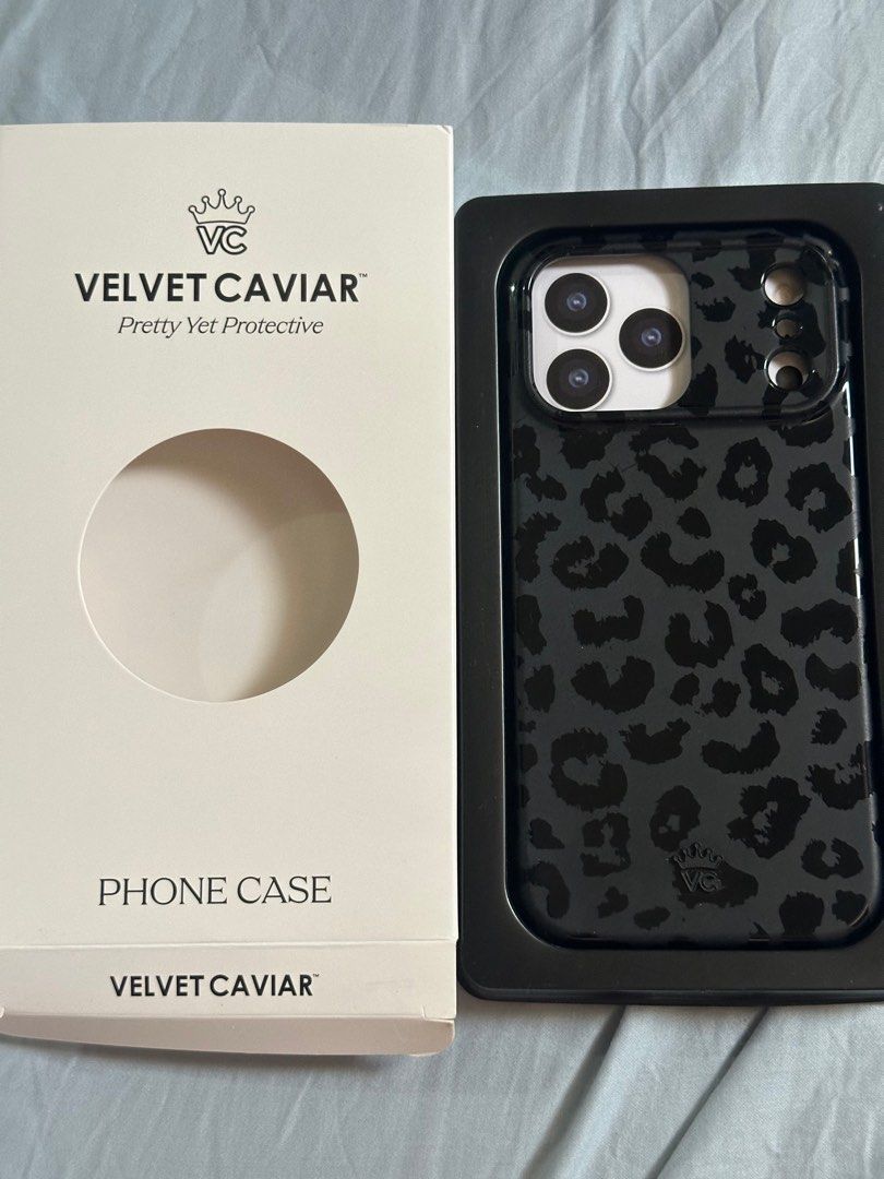 Velvet Caviar Case for Iphone 17 promax (Category: Cases & Sleeves) located in San Juan City. Submitted by biatchhhh (Listing ID 1416168891, Image 1). Description: With free clear case :)) Very good condition Like new No scratches/flaws W/magsafe Used for a week only Rfs: too many cases :) .
