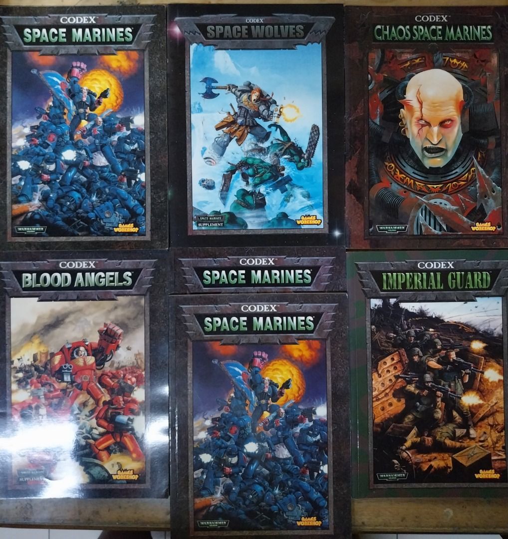 Warhammer 40,000 Codexes 3rd Edtion (Category: Storybooks) located in Quezon City. Submitted by asmodai (Listing ID 1416288531, Image 1). Description: Selling Warhammer 40K 3rd Editon Codex @Php1K each Codex: Space Marines - 3 Available Codex: Space Wolves - Available Codex: Blood Angels - Available Codex: Imperial Guard - SOLD Codex: Chaos Marines - Available.