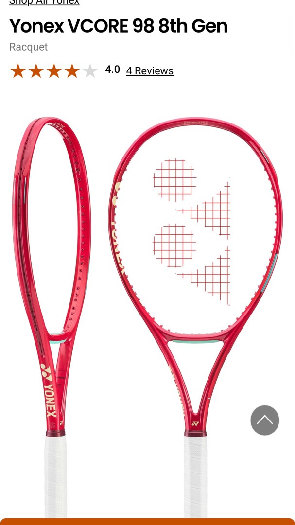 Yonex Vcore 98 2026 g2 8th Gen 15 Jan. Yonex PTP 50/50 lbs poly