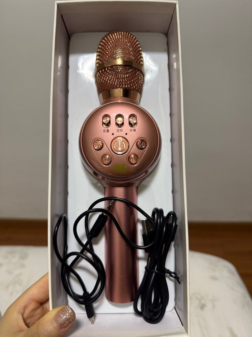 YS Bluetooth Karaoke Microphone - Rose Gold65119830019330110