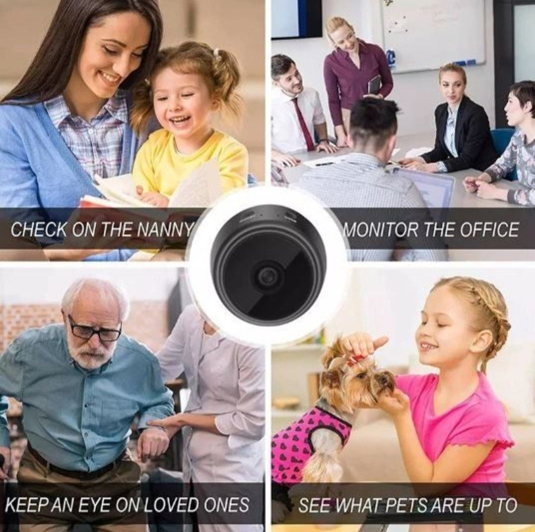 [1hr Delivery] Mini WiFi IP Camera Security Spy Camera Remote CCTV ...