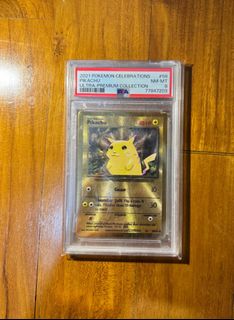 2021 Pokemon Celebrations Metal Pikachu #58 PSA 9, Hobbies & Toys, Toys