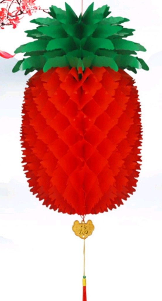 2PCS PINEAPPLE LANTERN (Category: Occasions & Party Supplies) located in Mandaluyong City. Submitted by kookiejoyz (Listing ID 1416542593, Image 1). Description: FOR SALE: 2PCS PINEAPPLE LANTERN MATERIAL: PAPER NOTE: **WATERPROOF **PRICE STARTS AT 175.00 DEPENDS ON THE SIZE OF PINEAPPLE LANTERN WE ALSO HAVE OTHER CHINESENEW YEAR DECORATION FOR INQUIRY AND ORDER KINDLY DM ME.