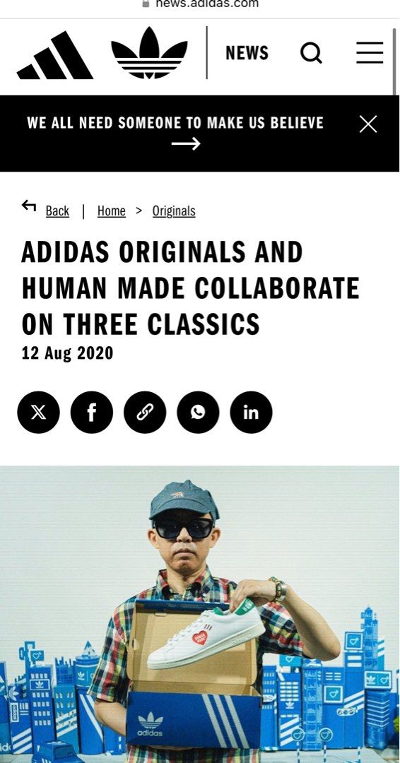 Adidas x Human Made Sneakers (Category: Sneakers) located in General Trias. Submitted by lexluxebizz (Listing ID 1414491345, Image 2). Description: ADIDAS x HUMAN MADE White Sneakers Shoes 100% AUTHENTIC (Purchased at Adidas Store in Dubai Mall) Rare & Authentic! PRE-OWNED Condition: Pre-Owned Condition Size: Fits size 8 (US) Mens Shoe Size - White with green accents - Human Made heart logo detail - Adidas logo on tongue and sole - Adidas brandin