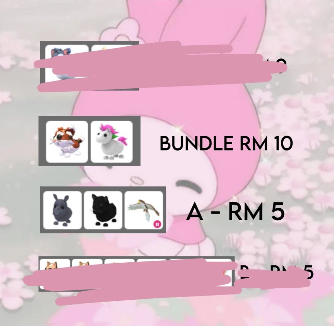 Adopt Me Pets For Sale !, Video Gaming, Gaming Accessories, In-Game ...