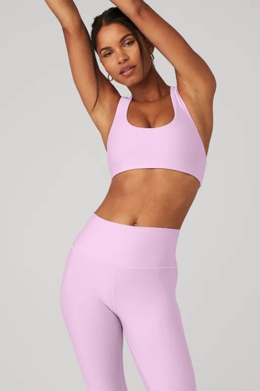 Alo Yoga Airlift Advantage Bra – Sugarplum Pink (Category: Activewear) located in Makati City. Submitted by megsthings (Listing ID 1416628366, Image 1). Description: - high compression activewear bra (also selling the leggings) - airlift sports bra great for running, yoga, gym workouts, Pilates, etc. - Sports bra features a scoop neckline - Made of smooth, semi-sheen fabric cool to the touch - Perfect for yoga, workouts, or casual wear - Designed