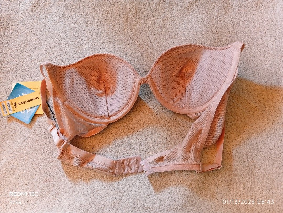 Brand New Bra and undies (Category: Undergarments & Loungewear) located in Baguio. Submitted by arcee_kits (Listing ID 1416440556, Image 2). Description: Brand: Wonder bra with wire semi push up bra bra size: 38c underwear: L-XL.