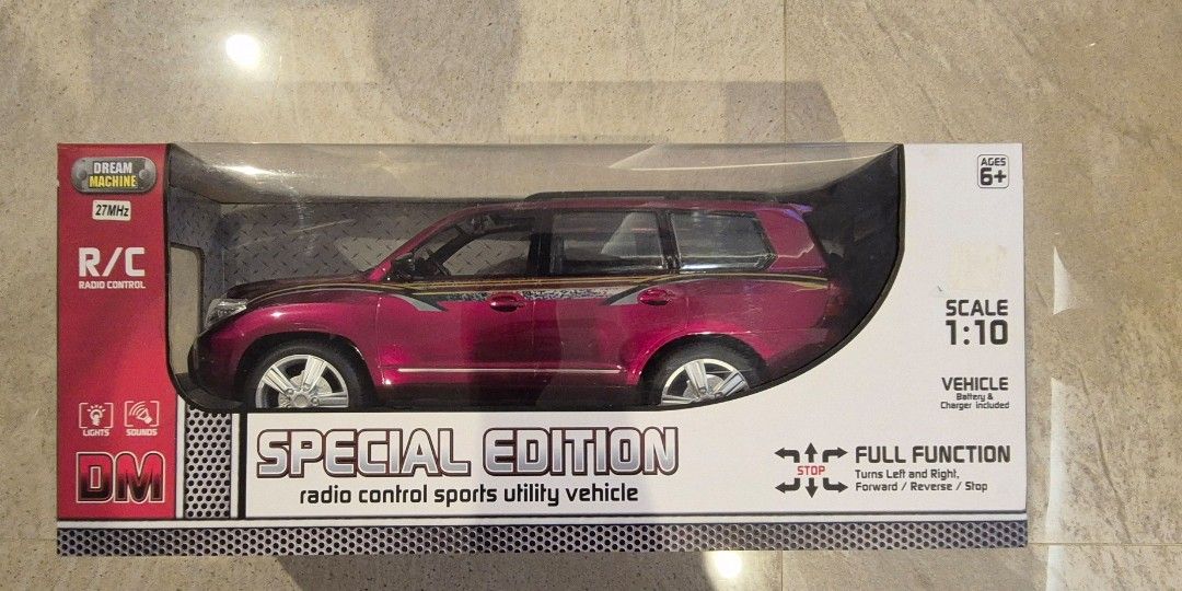 BRAND NEW! Special Edition RC SUV (Category: Remote Control Toys) located in Taguig. Submitted by ipsagar (Listing ID 1416554302, Image 2). Description: - Scale: 1:10 - Brand New in original packaging price negotiable.
