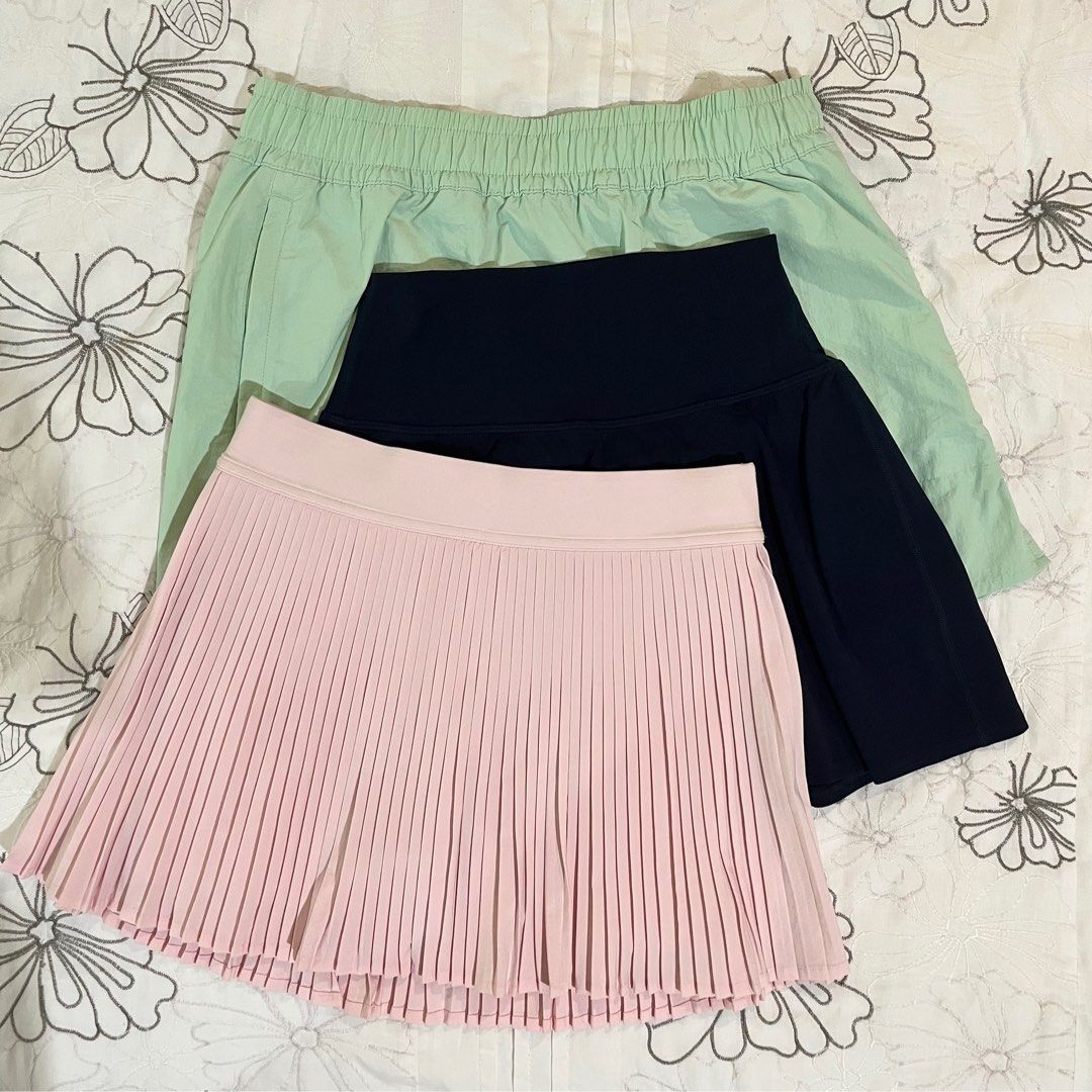 BUNDLE OF 2 🦋 | Lululemon Skirt, Alo Yoga Skirt + Bra (Category: Activewear) located in San Juan City. Submitted by sunnycycle (Listing ID 1412029808, Image 1). Description: PHP 5,500 for 2 items that have a butterfly emoji 🦋 in my listings. This is the super duper last price already. Please see individual listings for more details. Send me a message! 💌 Perfect for tennis, golf, pickleball, or athleisure looks. Lightweight, sweat-wicking fabri