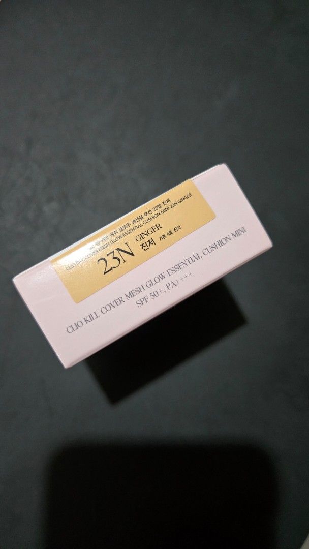 CLIO Kill Cover Mesh Glow Essential Cushion Mini (Shade 23N) (Category: Makeup) located in Rizal. Submitted by kaj18 (Listing ID 1416474953, Image 3). Description: -unopened -shade 23 N -Newly bought January 2026 rfs: not my shade.