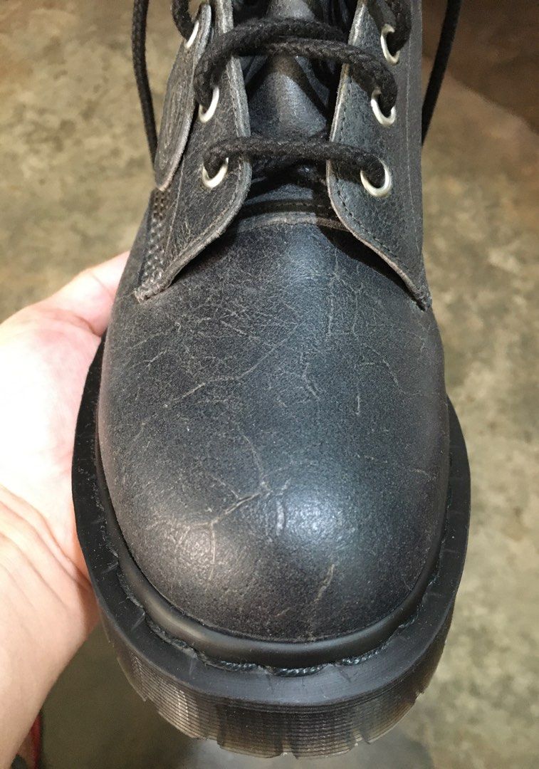 dr.martens / DMs / MIE UK9 (Category: Boots) located in Manila. Submitted by mac1780 (Listing ID 1416519573, Image 3). Description: 1460 Pascal BEX Mid Grey/ Crazy Pull up Made in England Almost New, used once only Without box Size 9UK Pm for detailed pic/ inquiries No issues .