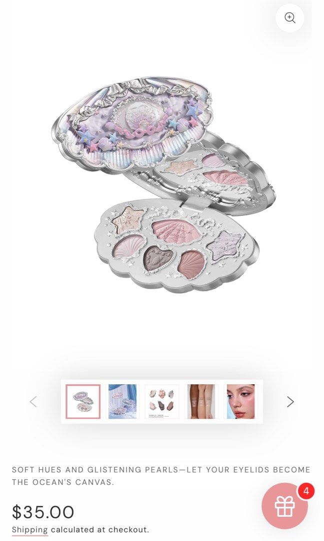 Flowerknows Shell’s Jewel Eyeshadow Palette (Category: Makeup) located in Bulacan. Submitted by evefx11 (Listing ID 1416590847, Image 3). Description: From the official site. Very lightly used ^^ selling bc the design doesn’t really match my taste. .
