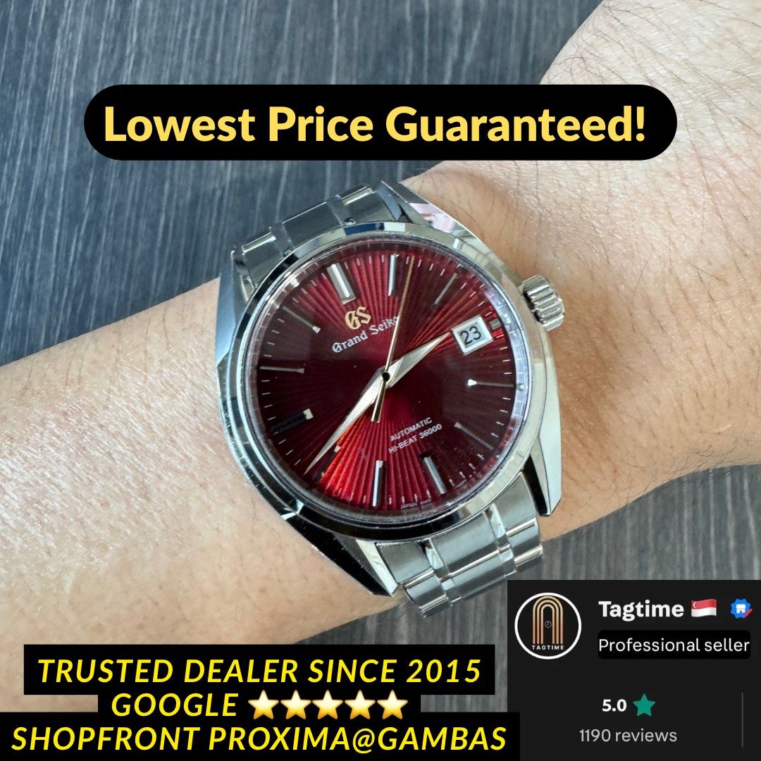✨CNY Red Ltd 168pcs ✨ Local AD Sep 2025 39.5mm Grand Seiko GS Elegance