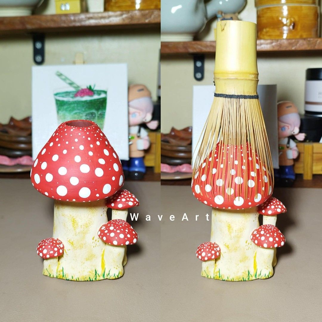 Handmade Chasen Holder (Category: Coffee & Tea Tableware) located in Pangil. Submitted by kopee_matcha (Listing ID 1416553171, Image 1). Description: HANDMADE Chasen Holder Material: Air-dry Clay Price: 450 Mine /M *Strickly 2 days reservation only *Payment must be completed within 48 hours. If unpaid, your order will be automatically forfeited and the item/s will be given to the next miner. *No deleting of comments *3 or more items (Large pouch 