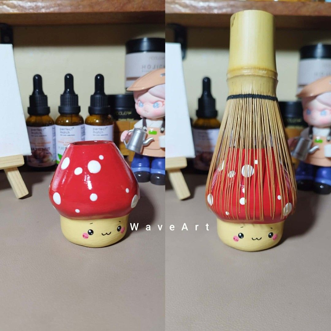 Handmade Chasen Holder (Category: Other Kitchenware & Tableware) located in Pangil. Submitted by kopee_matcha (Listing ID 1416554986, Image 2). Description: HANDMADE Chasen Holder Material: Air-dry Clay Price: 250 Mine /M *Strickly 2 days reservation only *Payment must be completed within 48 hours. If unpaid, your order will be automatically forfeited and the item/s will be given to the next miner. *No deleting of comments *3 or more items (Large