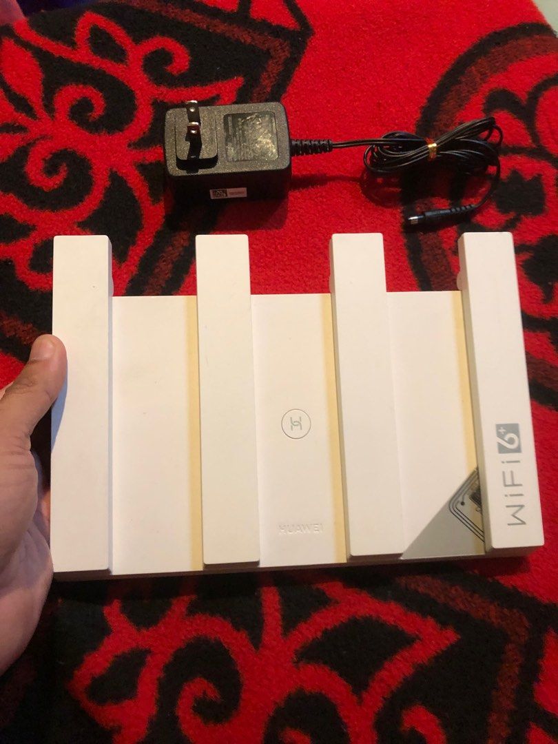 Huawei wifi 6+ 3000Mbps (Category: Networking) located in Quezon City. Submitted by markgolveo (Listing ID 1416519507, Image 1). Description: Huawei wifi 6+ 3000Mbps Authentic used but not abused Harmony OS with NFC features Tested working properly Replaced ac adapter Chinese menu language but workable to configure .