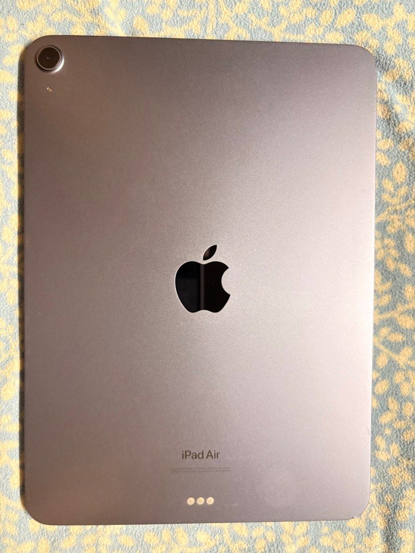 iPad Air 5th Generation (Category: iPad) located in Marikina City. Submitted by jennieloveee (Listing ID 1416595995, Image 1). Description: FS iPad Air 5th generation M1 Chip 64gb Purple Comes with box and cord Honest Issues: Heavy dents, Pencil Scratches & Battery needs to be replaced No history of repair.
