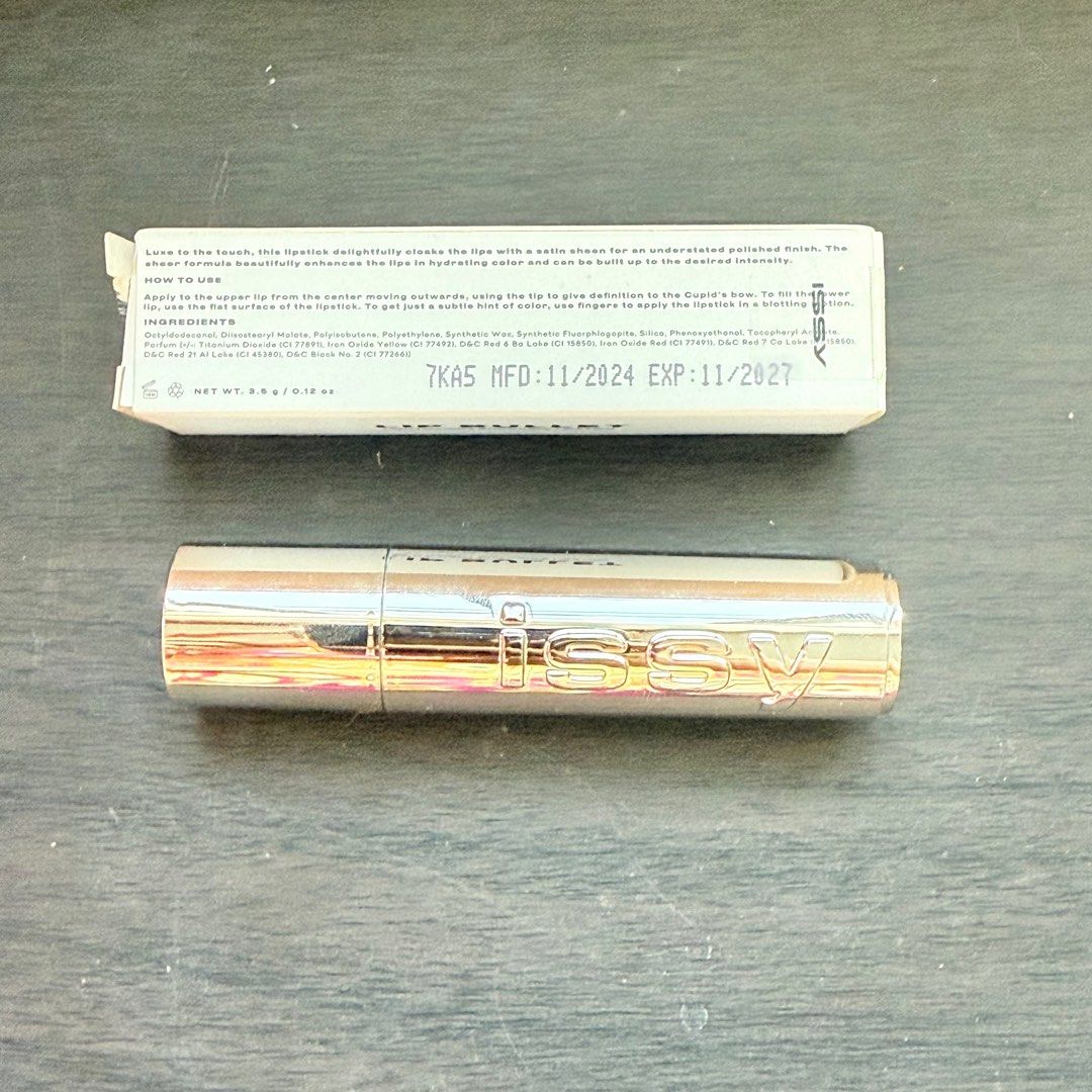 Issy true satin lip bullet (Shade Promenade) (Category: Makeup) located in Malolos. Submitted by joifuljoi (Listing ID 1416533045, Image 3). Description: Shade Promenade RFS: Declutter, not my shade.