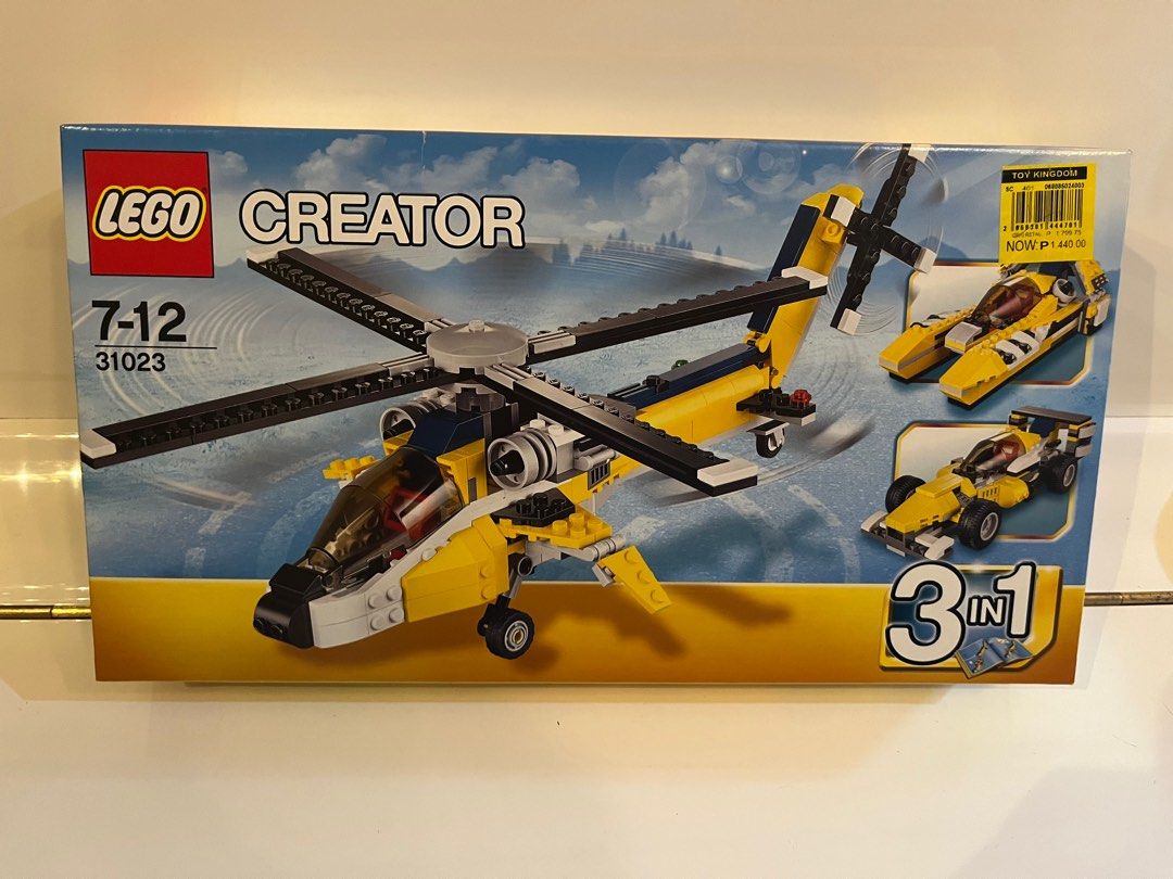 Lego Creator 31023 Yellow Racers (Category: Lego & Building Sets) located in Manila. Submitted by 1ringwdforce (Listing ID 1416468407, Image 1). Description: Lego Creator 31023 Yellow Racers Sealed Alabang pick up.