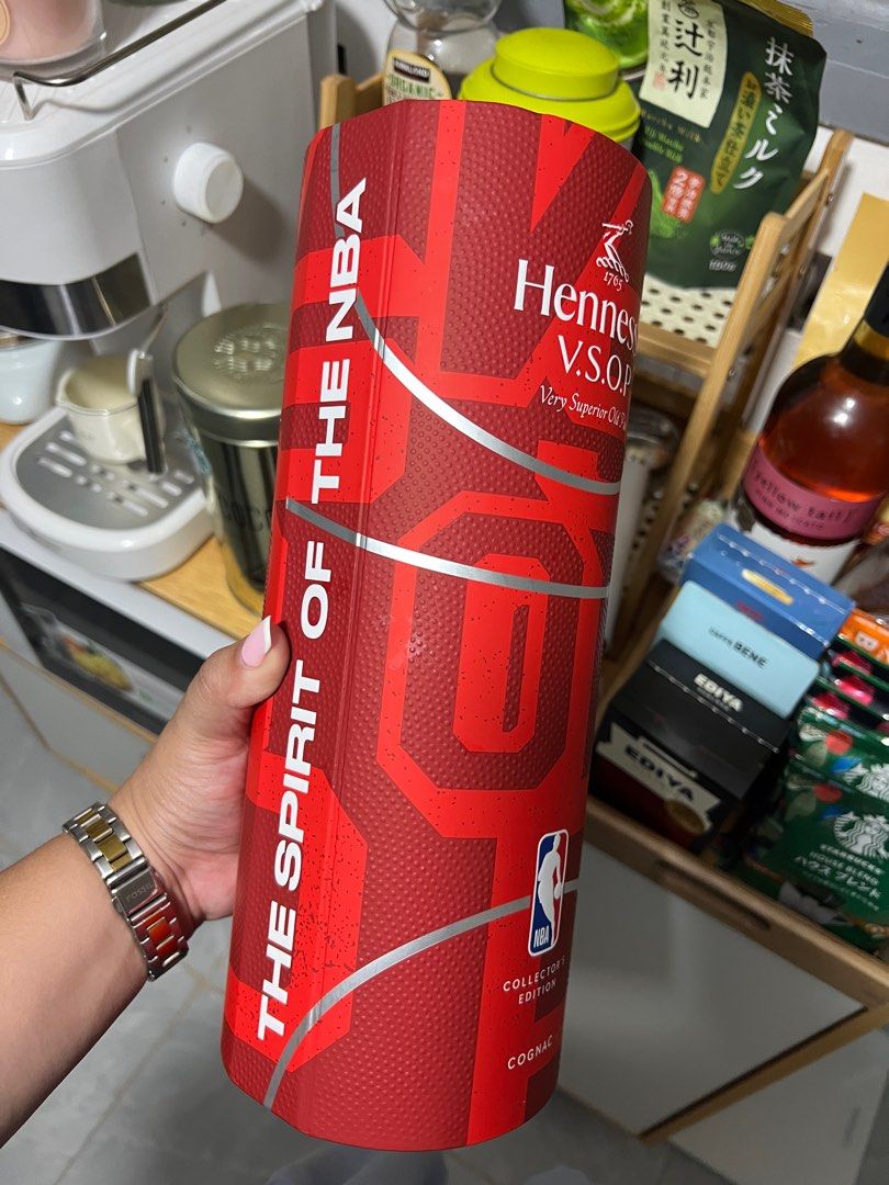 Limited Edition NBA Hennessy (Category: Water Bottles & Tumblers) located in Navotas City. Submitted by maxspreloved (Listing ID 1416594830, Image 3). Description: Limited edition NBA Hennessy Authentic from LA RFS: this is just an extra! Loc: Navotas, Manila.
