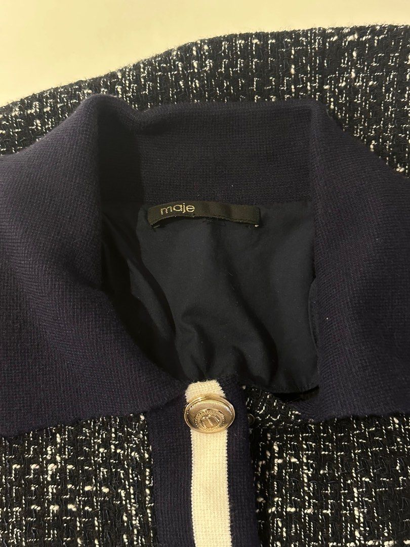 Maje reniga tweed dress (Category: Dresses) located in Davao. Submitted by quickootd (Listing ID 1416501937, Image 3). Description: Xs-S authentic maje tweed dress super pretty and elegant.