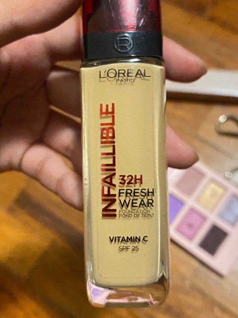 Make Up set (Category: Makeup) located in Pasig City. Submitted by notosscammers (Listing ID 1416597326, Image 3). Description: ⭐️ FREE MAYBELLINE VINYL INK SHADE 62 IRRESISTIBLE‼️ • Loreal Infaillible Foundation shade 125 warm doré (SOLD) • Sephora Pocket Pallete Plum tones (Used once, the dent is from accidentally scratching it wth my nail 😭) • Glamfix eyelash curler ( stored lng cause i have many) • Vice Cosmetics Cream Brontour in the shade 