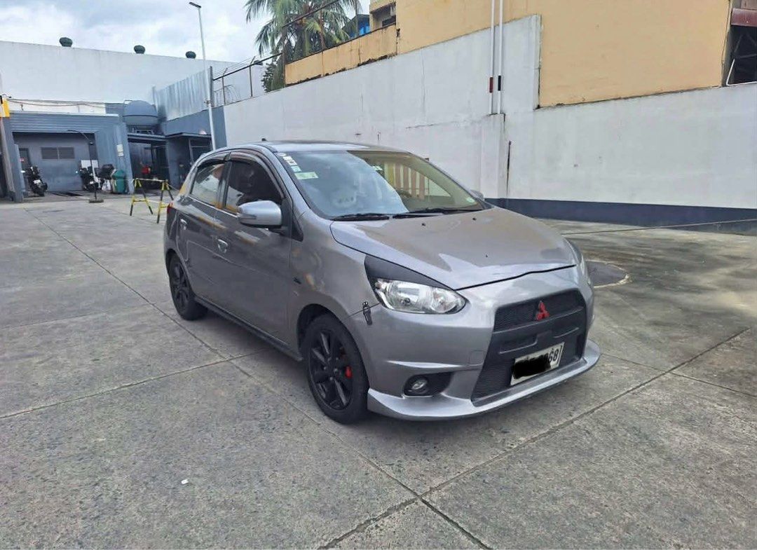Mitsubishi Attrage Mirage Hatchback GLS Auto (Category: Used Cars) located in Manila. Submitted by ninetees.thrift (Listing ID 1416563562, Image 3). Description: Mitsubishi Mirage 2016 CVT GLS Hatchback 1.2 - Slightly Nego 94k mileage Custom bumper All mags inc. spare tires Automatic Direct owner! 09291111484/09176481125.
