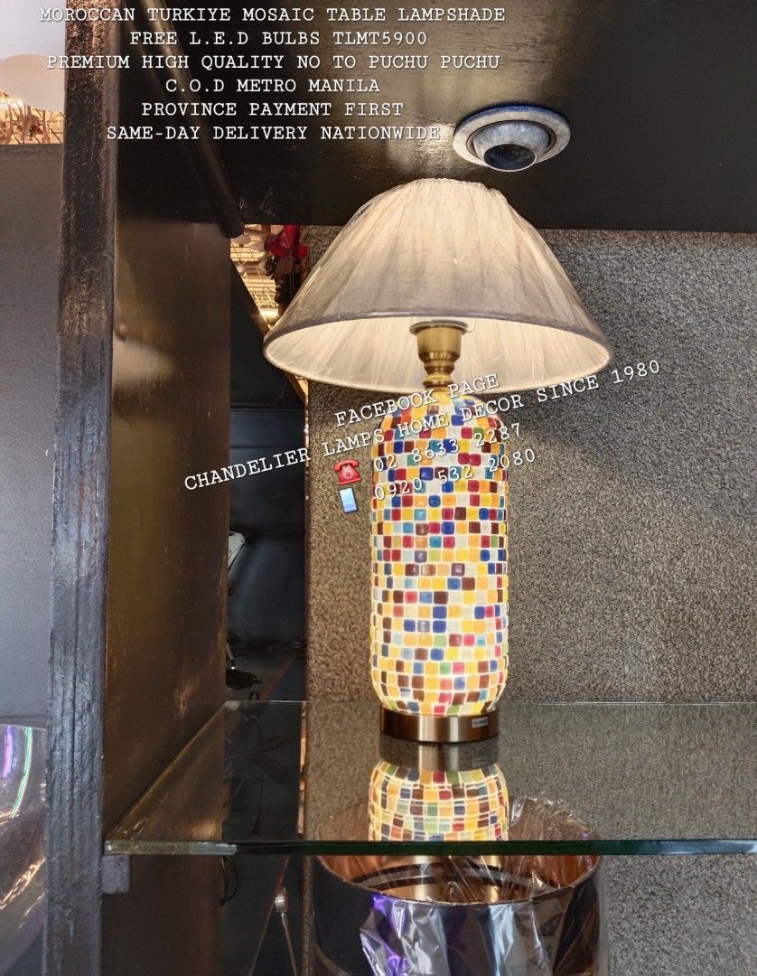 Moroccan table lampshade (Category: Lighting) located in Antipolo. Submitted by homelightingtrading (Listing ID 1416517083, Image 1). Description: SAME DAY DELIVERY SHIPPING 🚚 We're now open to serve you! 🥳 DESIGN ORDER 🎨 NAME 🏷️ ADDRESS 📍 LANDMARK 🗺️ CELLPHONE NUMBER 📱 #delivery #shipping #order #design #name #address #landmark #numberone.