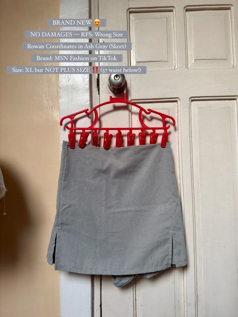 MSN Fasion Rowan Coordinates (XL — NOT PLUS SIZE) (Category: Sets or Coordinates) located in Las Pinas. Submitted by iyebelskiii_sellerera (Listing ID 1415914678, Image 2). Description: ROWAN Coords in Ash Gray Brand: MSN Fashion Size: XL — NOT PLUS SIZE (Recommended: 41 bust & 37 waist BELOW!) RFS: Wrong Size ‼️NO DAMAGES‼️.