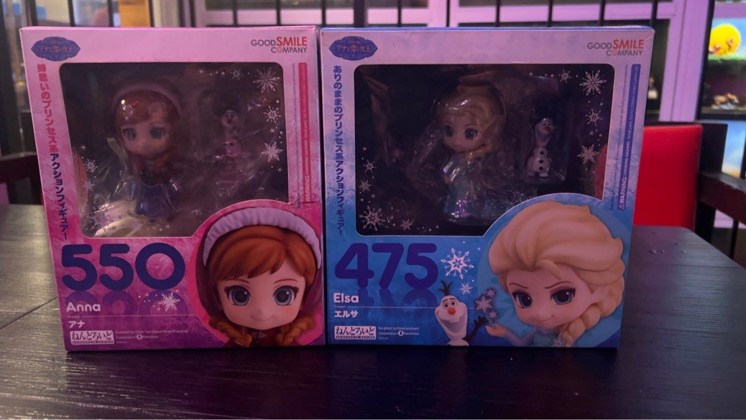 Nendoroid Anna and Else SET (Category: Figurines & Statues) located in Manila. Submitted by rhyewafu (Listing ID 1416516781, Image 1). Description: Super sale Nendoroid Anna and Elsa Opened only to inspect Figure is in fresh condition Meet up Collector’s Den Cafe Lucky Chinatown Mall Shipping via lalamove within Metro Manila or LBC outside metro .