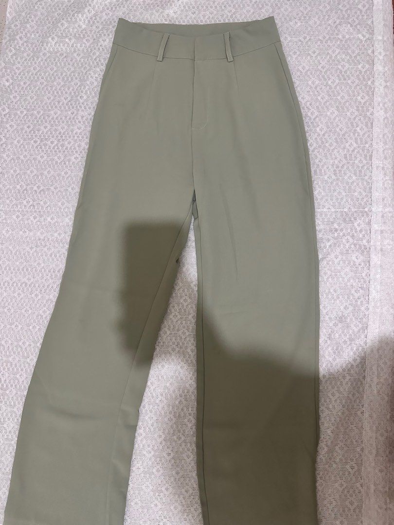 Pastel Green Straight Leg Pants (Category: Other Bottoms) located in Bacolor. Submitted by ri.declutters (Listing ID 1416601157, Image 1). Description: 💌 Location: Pampanga 💌 Preloved/Decluterring 💌 Shipping fee varies depending on your location 💌 MOD: Gcash or BDO 💌 Lalamove/JNT 💌 No rush shipping.