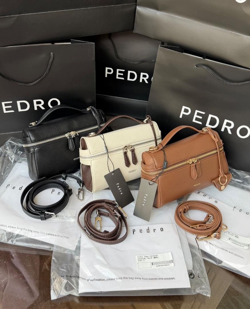 Pedro Alyssa Leather Shoulder Bag (Brown) (Category: Cross-body Bags) located in Paranaque City. Submitted by classicbuysph (Listing ID 1416622057, Image 1). Description: Pedro Alyssa Leather Shoulder Bag (Brown) - Brand new and sealed - Mall pull out - add 50 for paperbag - Same day delivery via lalamove. J&T deliveries for outside Metro Manila - Location: Pasig.