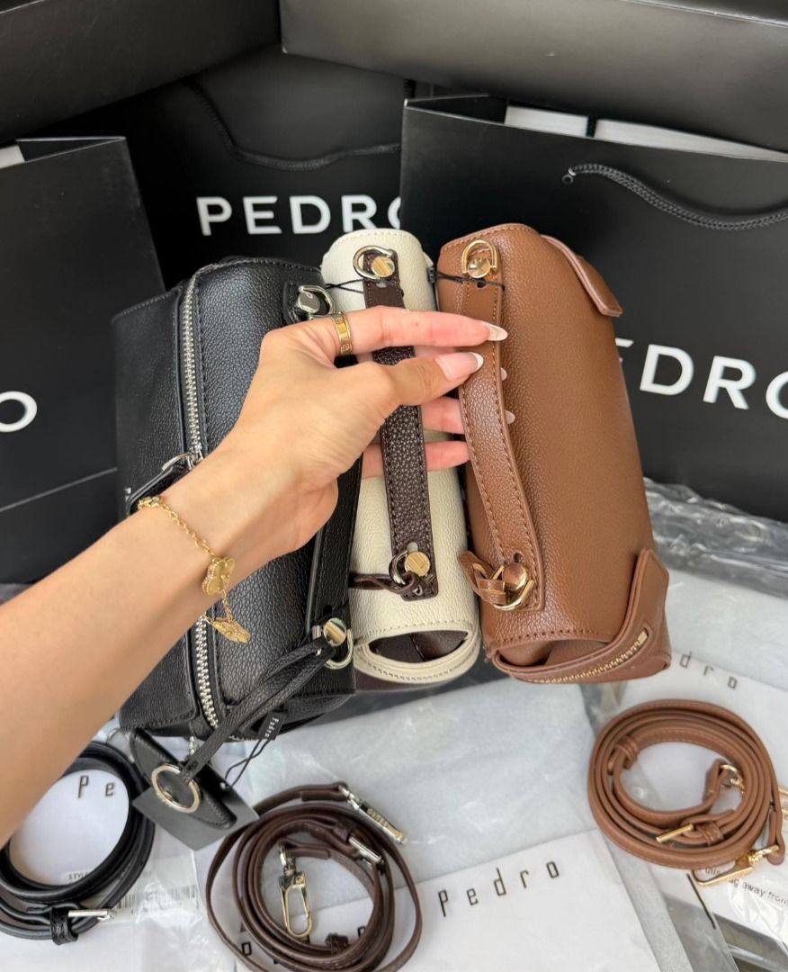 Pedro Alyssa Leather Shoulder Bag (Brown) (Category: Cross-body Bags) located in Paranaque City. Submitted by classicbuysph (Listing ID 1416622057, Image 2). Description: Pedro Alyssa Leather Shoulder Bag (Brown) - Brand new and sealed - Mall pull out - add 50 for paperbag - Same day delivery via lalamove. J&T deliveries for outside Metro Manila - Location: Pasig.