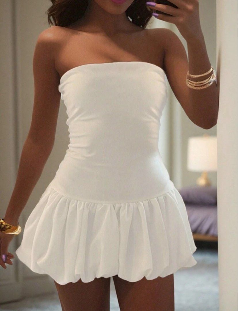Plain White Dress (Category: Dresses) located in Bacolor. Submitted by ri.declutters (Listing ID 1416595937, Image 3). Description: 💌 Location: Pampanga 💌 Preloved/Decluterring 💌 Shipping fee varies depending on your location 💌 MOD: Gcash or BDO 💌 Lalamove/JNT 💌 No rush shipping.
