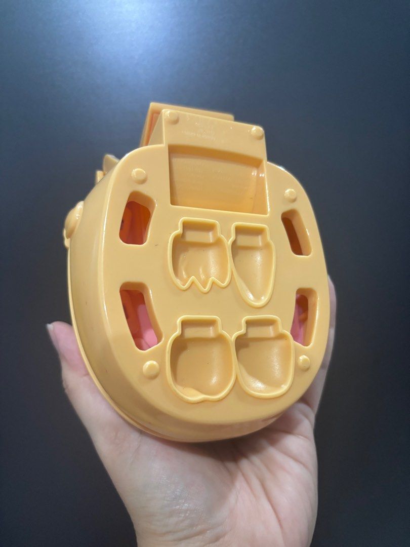 Play-Doh Playset 2 pcs (Category: Kids Toys) located in Manila. Submitted by happyeight (Listing ID 1416501172, Image 3). Description: Play-Doh Playset 1. Play-Doh Dentist Head component - Yellow head with brown mustache and blue eyes. - Opens to reveal a pink interior. - Designed for Play-Doh teeth. - Features shaped holes on the back. - Standalone replacement part. 2. Play-Doh Peppa’s Ice Cream Truck -Features a pink and yellow color scheme - D