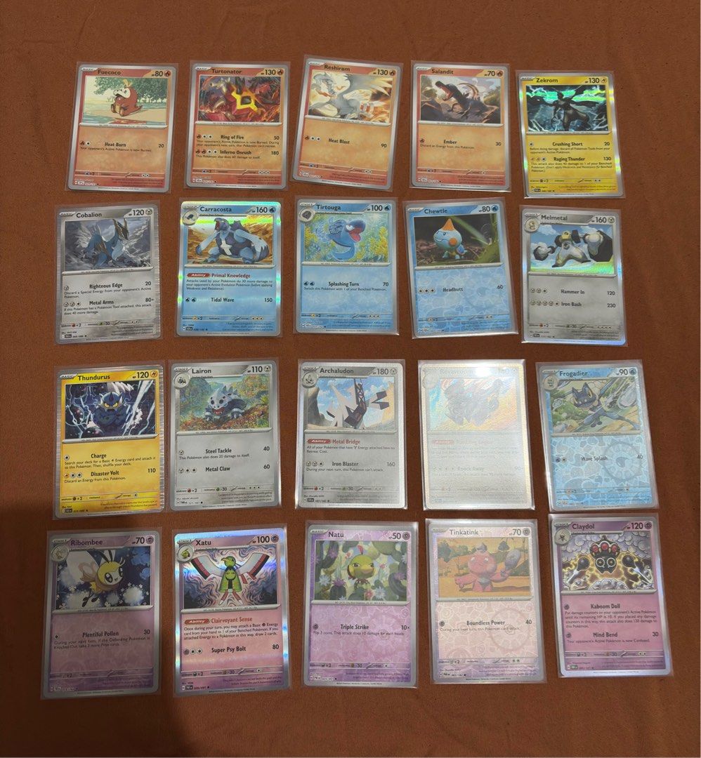 Pokemon Bulk Cards 650+ pcs (Category: Raw Singles) located in Quezon City. Submitted by rlb_main03 (Listing ID 1392509305, Image 1). Description: Original Pokémon Cards Straight from booster packs Quality: Near mint All cards come with a sleeve Selling pokemon cards from my collection Basic - 550+ pcs Holo/Reverse holo - 100+ pcs RFS: decluttering.