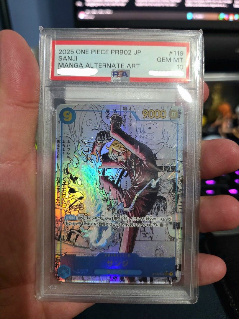 【PSA10】2025 ONE PIECE PRB02 SANJI コミパラ PRB02 Sanji Manga Alternate Art PSA 10 - One Piece TCG, Hobbies